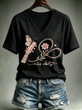 Women'S Commemorative Printed Casual T-Shirt