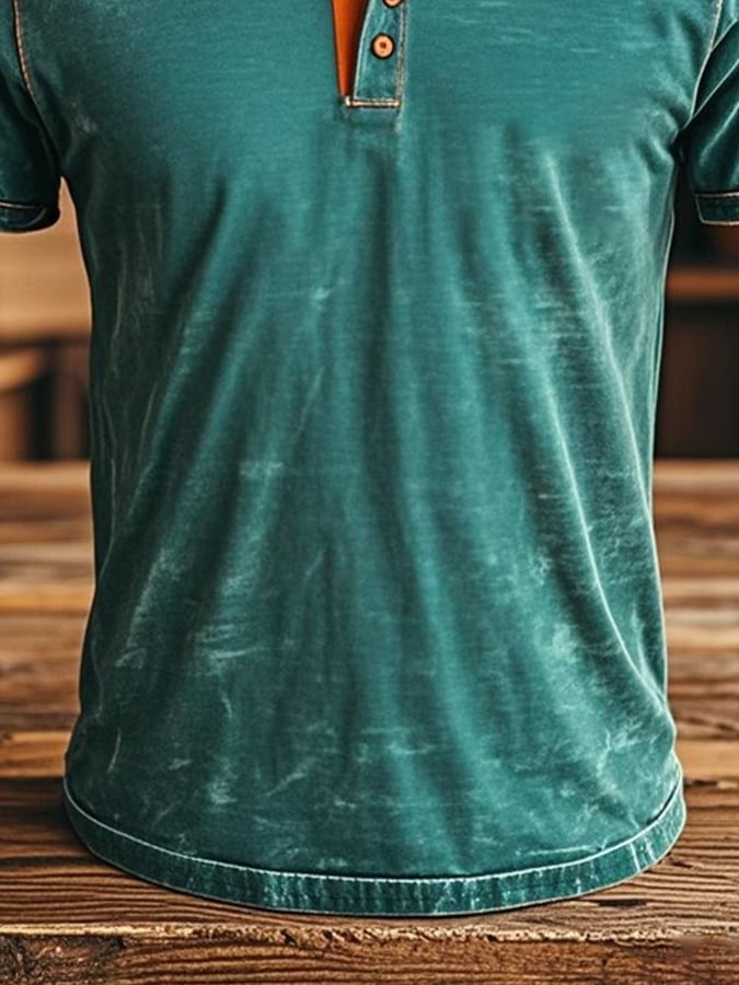 Classic retro polo shirt for men