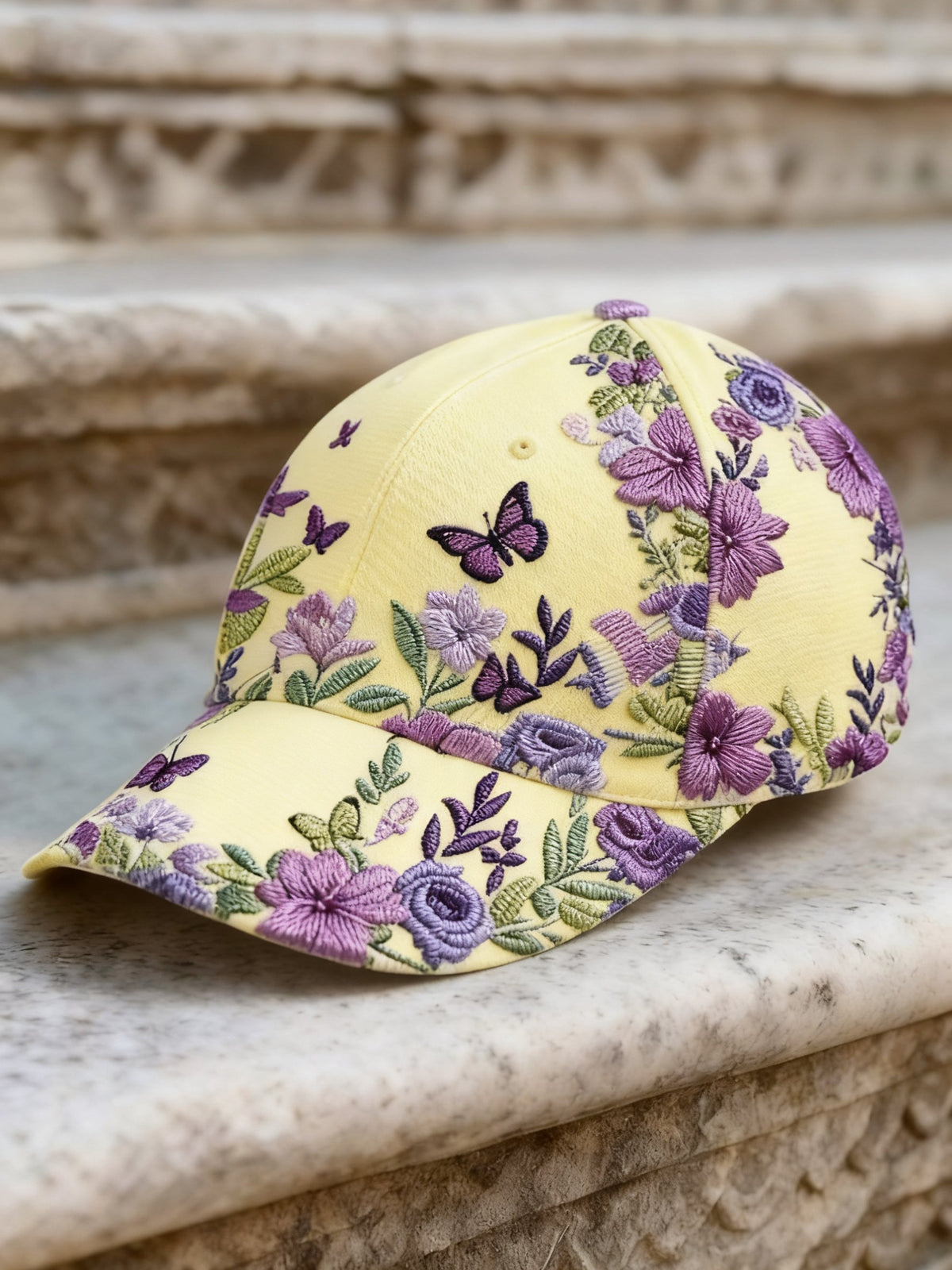 Women's Retro Bohemian Floral Print Casual Hat