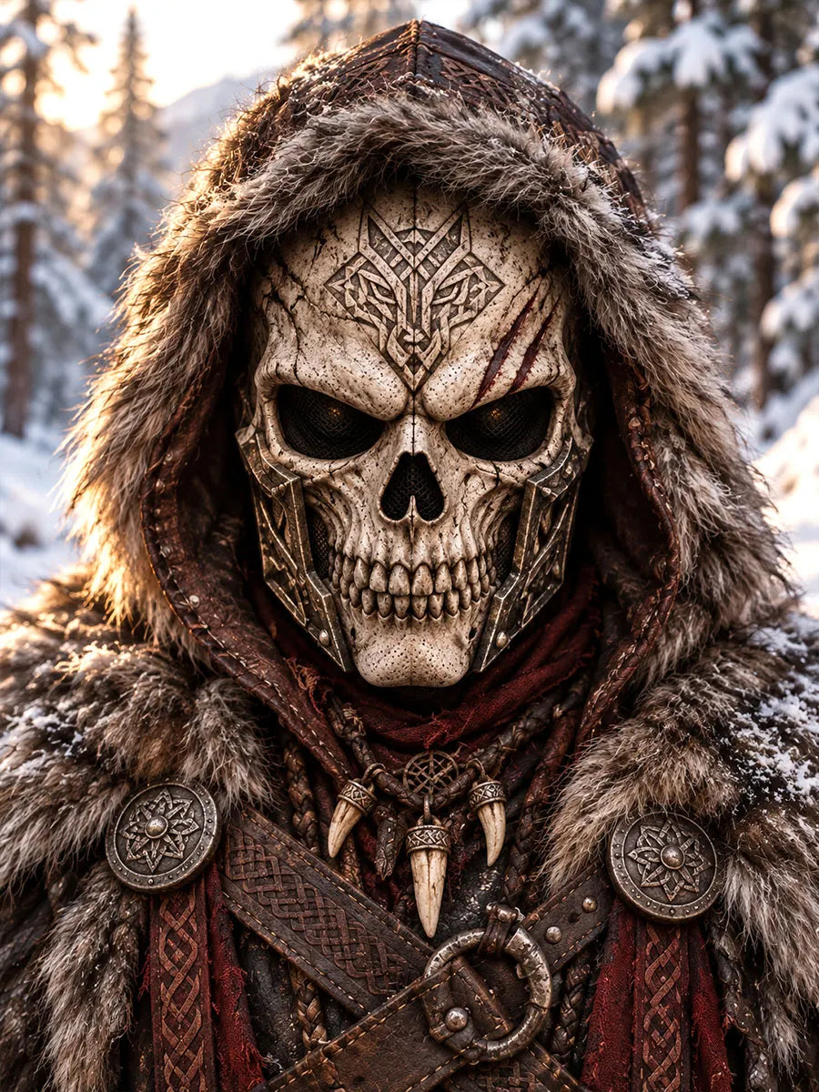 🐺 Viking Wolf Skull Full-Face Mask