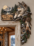 🐺 Stay Wild Wolf Door Frame Topper