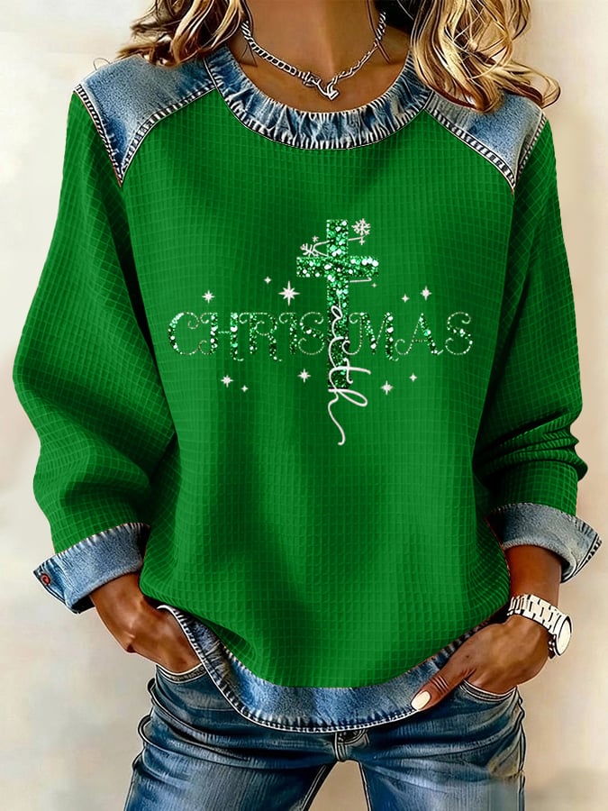 Women's Christmas Faith Casual Sweatshirt