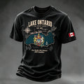 Men's Retro Lake Ontario Still Canadian Printed T-shirt