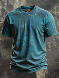 Men's Vintage Viking-Print T-Shirt