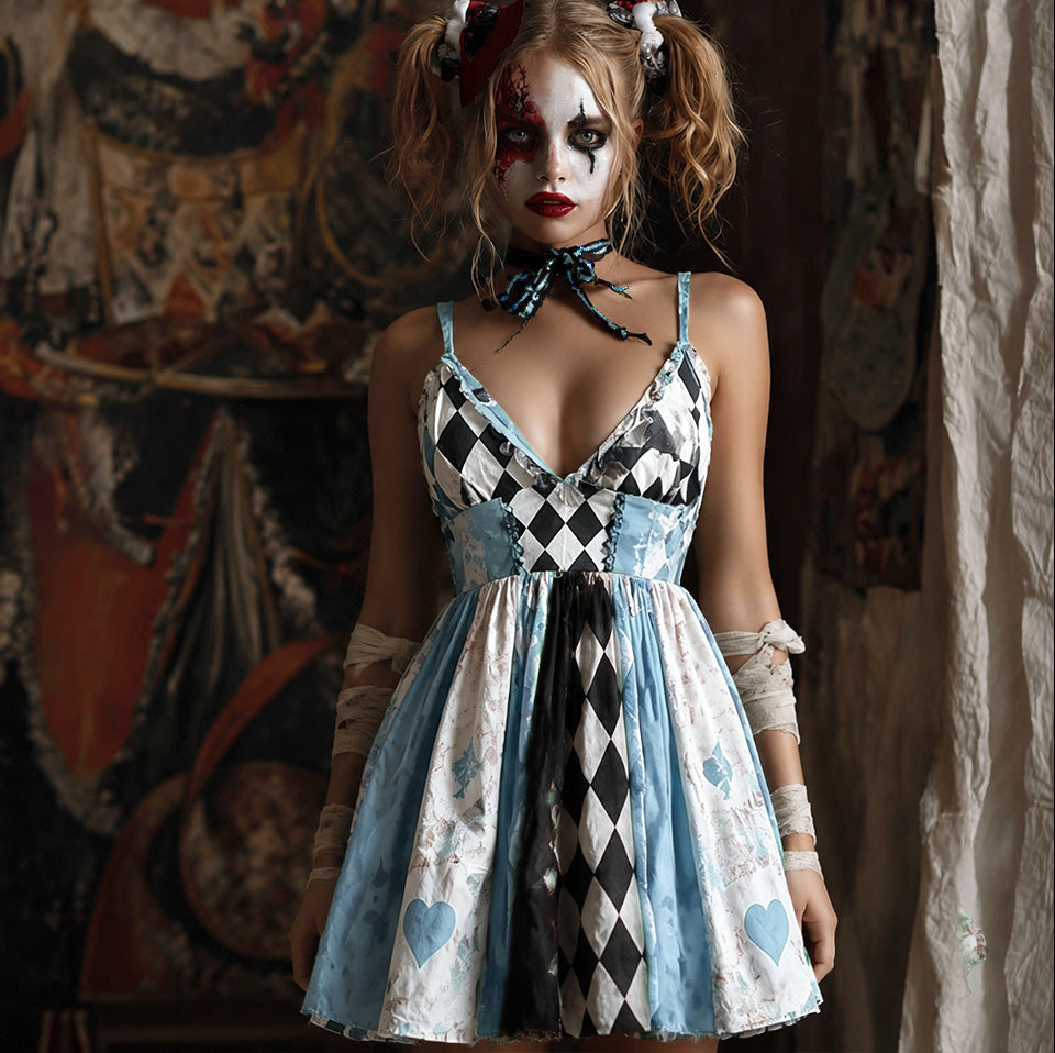 Women Halloween Cosplay Gothic Style Dress