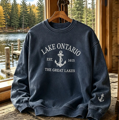 Men's 1615 Ontario Printed Casual Warm Sweatshirt