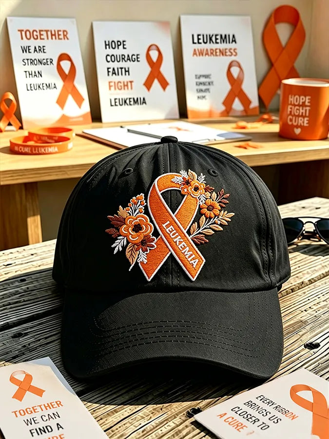 Unisex Leukemia Awareness Print Baseball Cap
