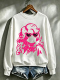 Women'S Country Music Printed Round Neck Casual Sweatshirt