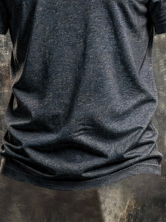 Men's Vintage Viking-Print T-Shirt
