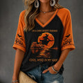 On A Dark Desert Highway Women's Halloween V-neck T-shirt