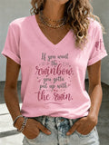 Women'S Classic Lyrics Casual T-Shirt