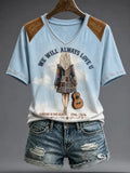 Women'S Commemorative Printed Casual T-Shirt