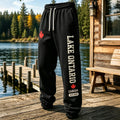 Men's 1615 Lake Ontario Canadian Print Casual Sweatpants