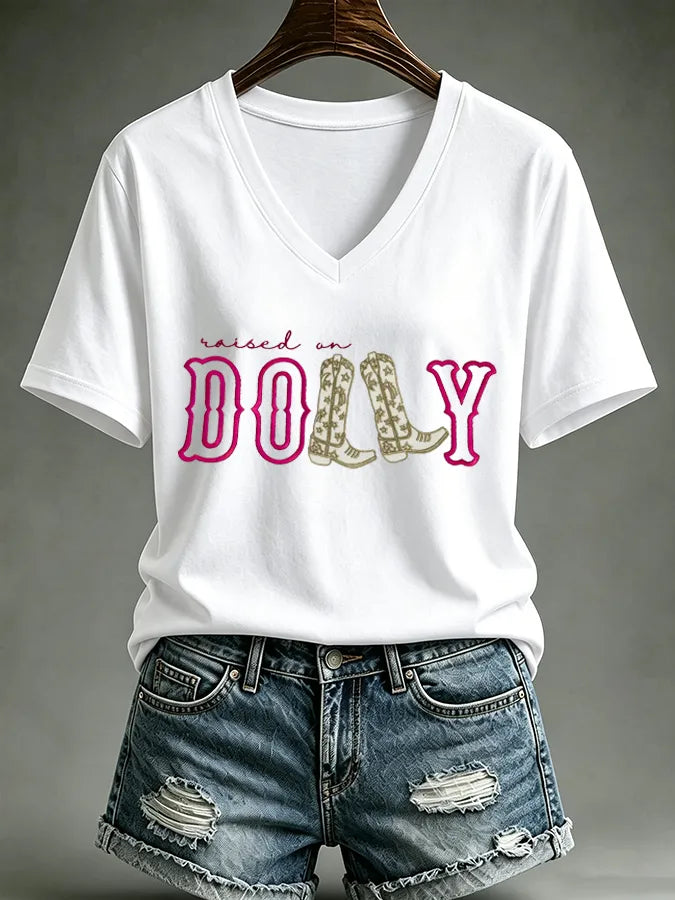 Women's Cowgirl Print T-shirt