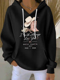 Women'S Commemorative Printed Hooded Sweatshirt