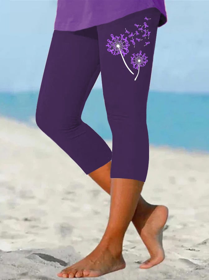 Women's Alzheimer's Awareness Relaxed Leggings
