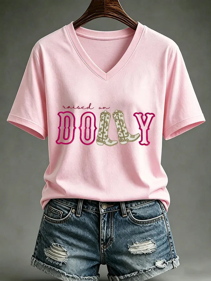Women's Cowgirl Print T-shirt