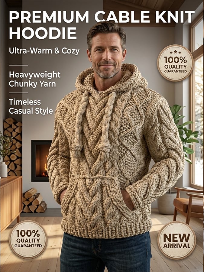 Men’s Vintage-Style Comfortable Knitted Sweater/Sweatshirt