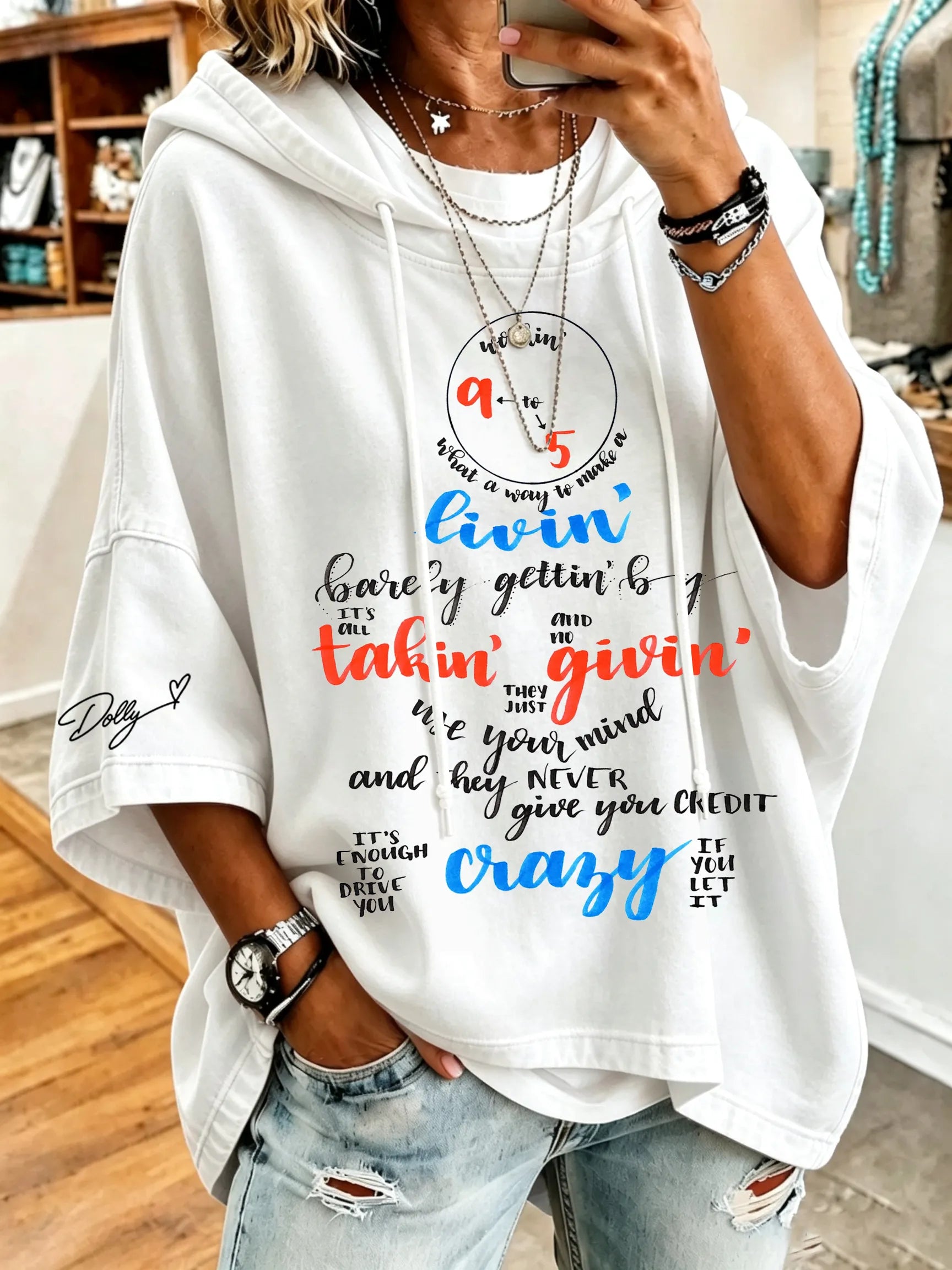 Women's Forever Our Queen of Country Casual Hoodie