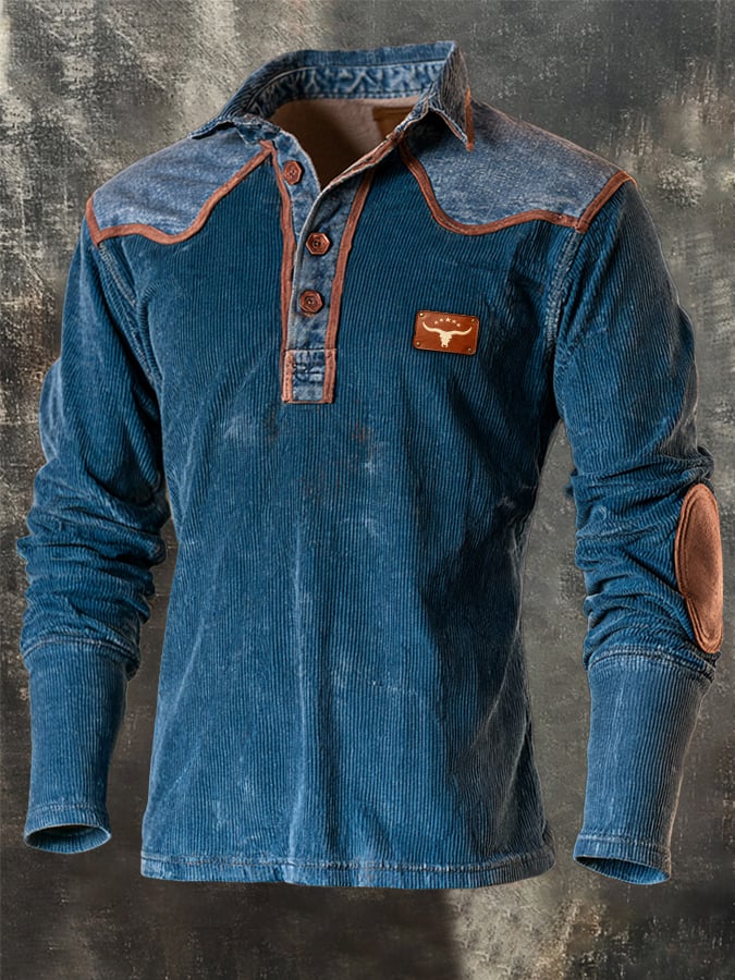 Men's Vintage Comfortable Henley T-Shirt