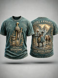Men’s “Still a Knight, Just Moving Slower” Medieval Knight Humor Graphic T-Shirt