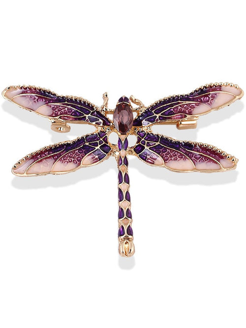 Alzheimer's Awareness Purple Dragonfly Brooch