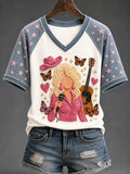Women'S Commemorative Printed Casual T-Shirt