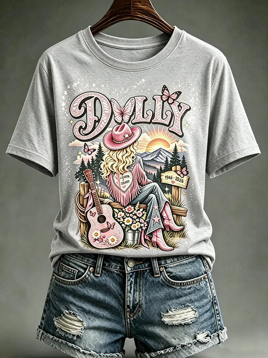 Women's Commemorative Print Vintage T-Shirt