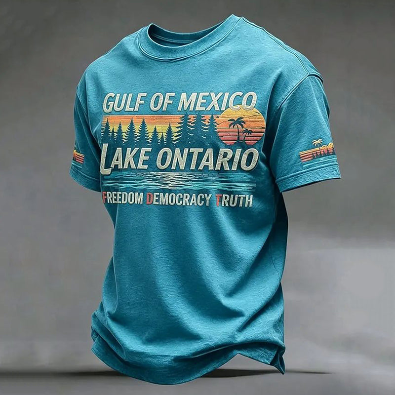 Men's Lake Ontario Printed Short Sleeve T-shirt