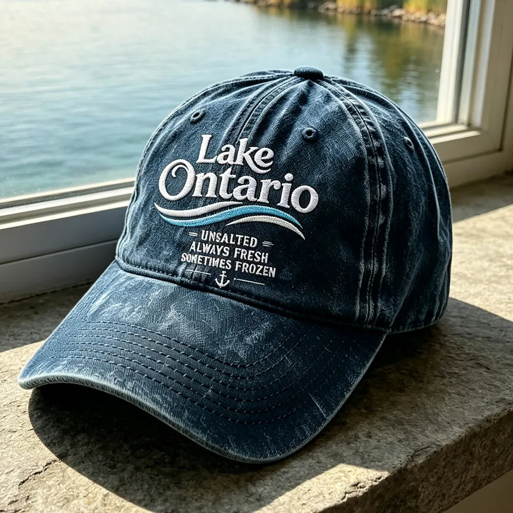 Vintage Lake Ontario Art Universal Baseball Cap
