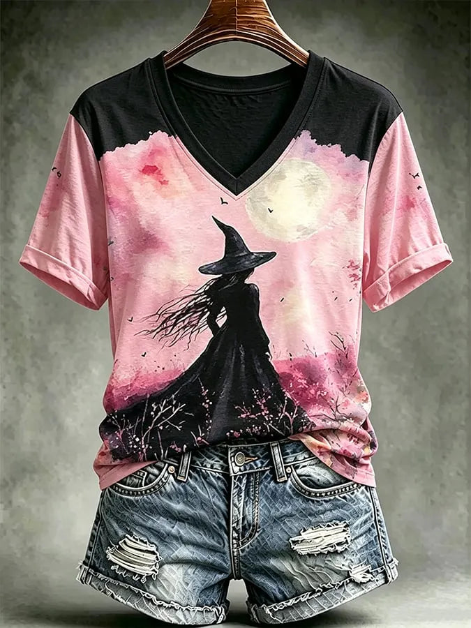 Women's Halloween Print Top