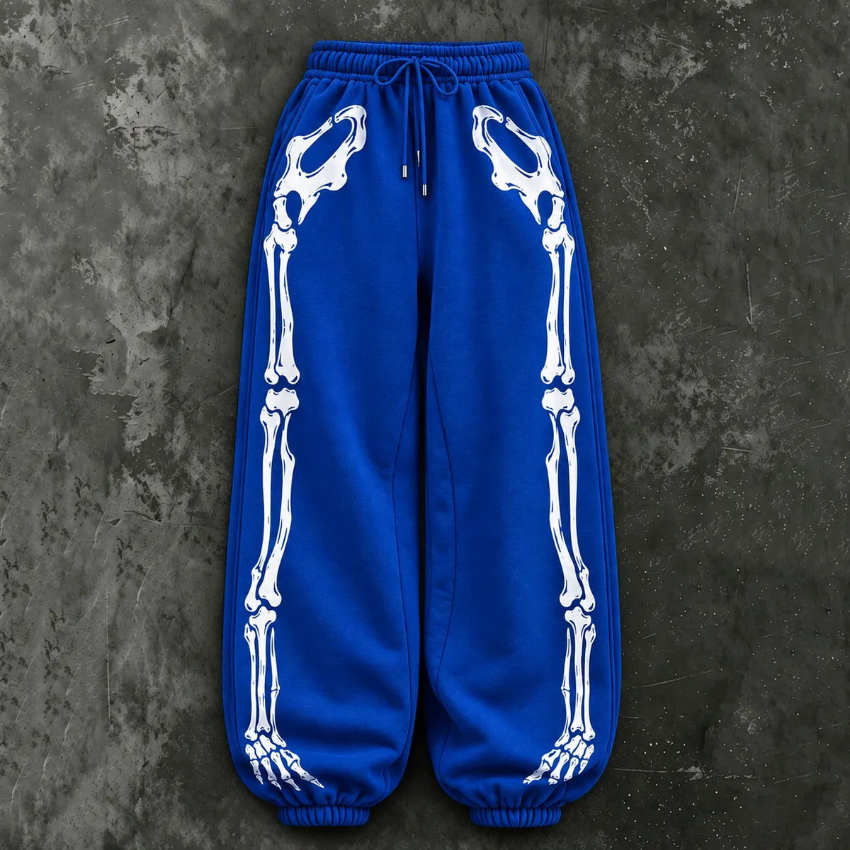Women's Vintage Halloween Skull Outline Casual Sweatpants