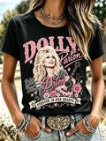 Women's Forever Our Queen of Country Print Short-Sleeve Top