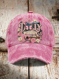 Unisex Retro Commemorative Dolly Printed Hat