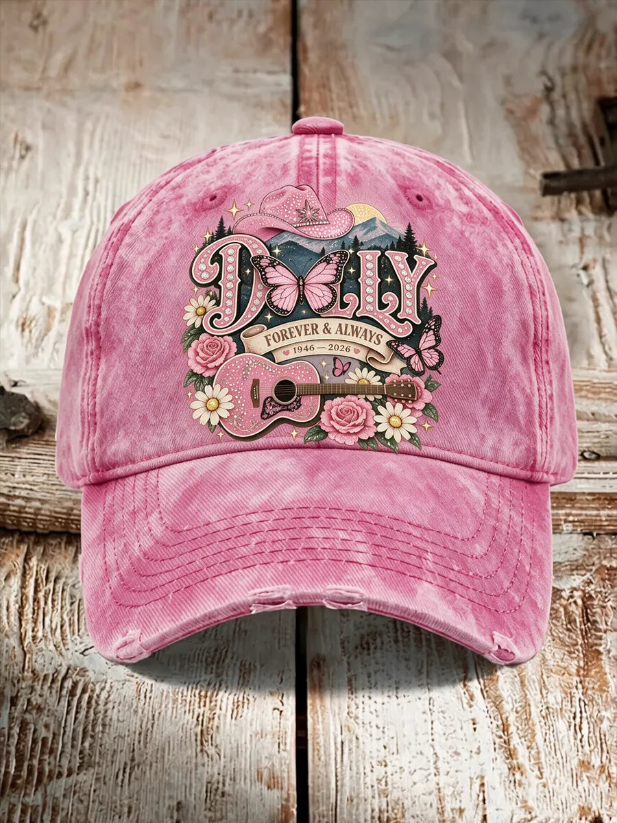 Unisex Retro Commemorative Dolly Printed Hat