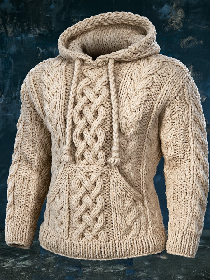 Men’s Vintage-Style Comfortable Knitted Sweater/Sweatshirt