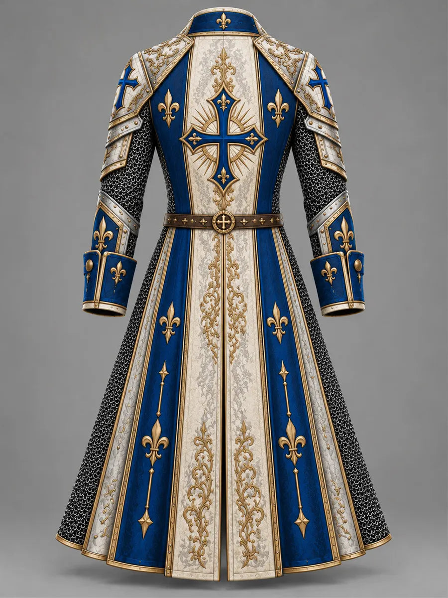Men’s Fun "Knight in Armor" Faith-Themed Graphic Coat