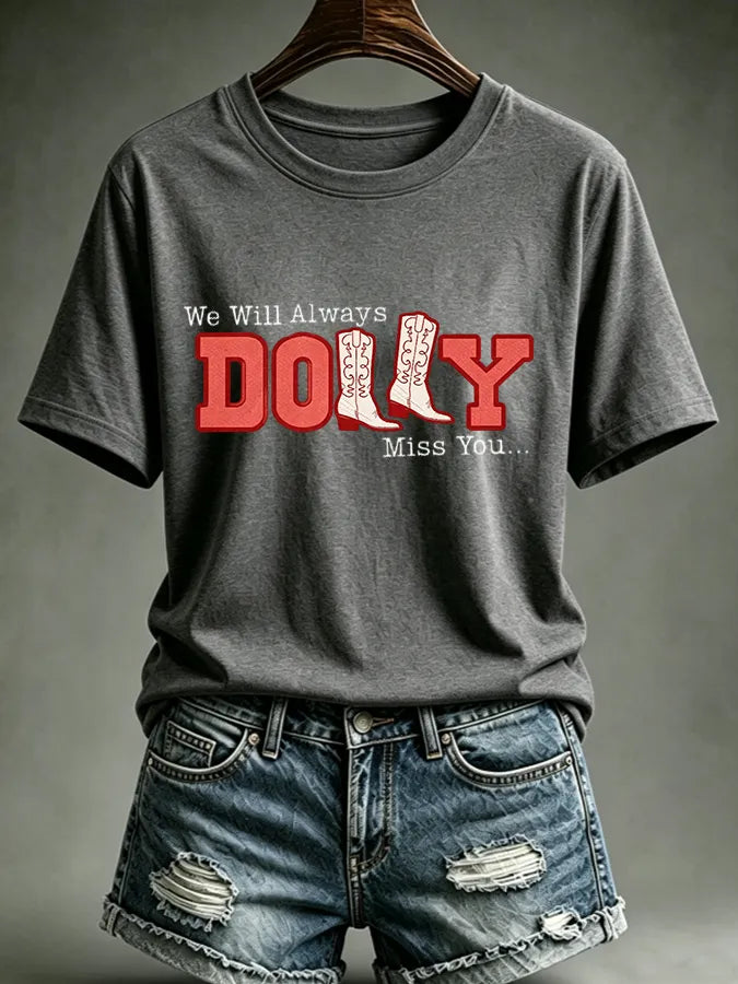 Women'S Commemorative Printed Casual T-Shirt