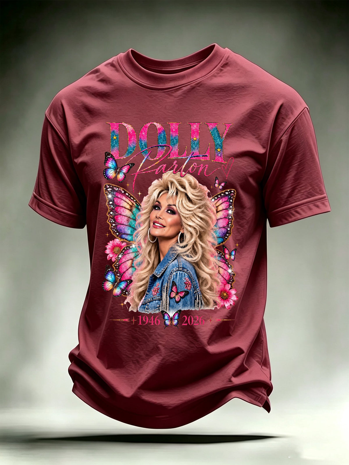Men's Vintage Country Music Tribute Parton Tour T-Shirt