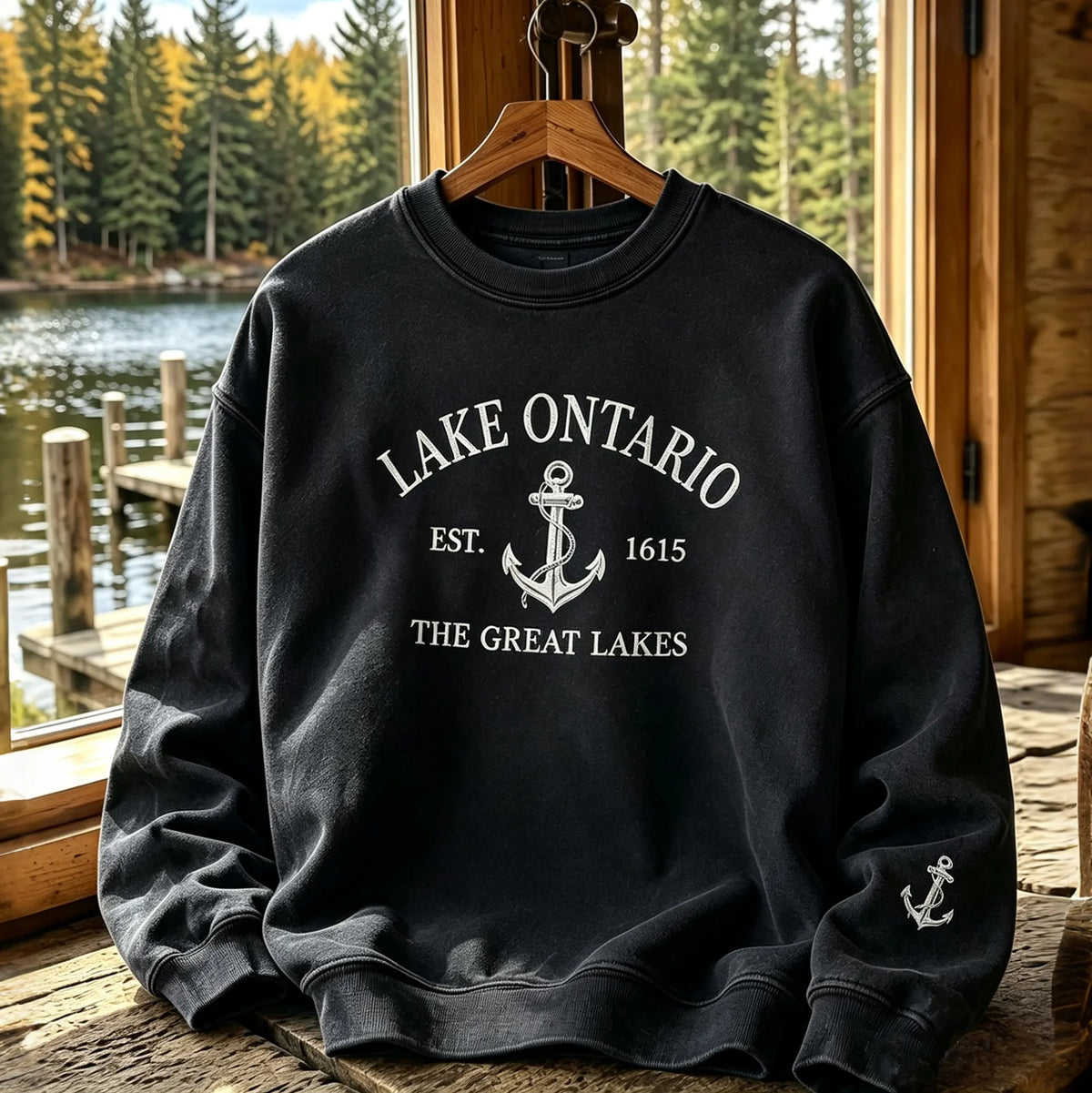 Men's 1615 Ontario Printed Casual Warm Sweatshirt