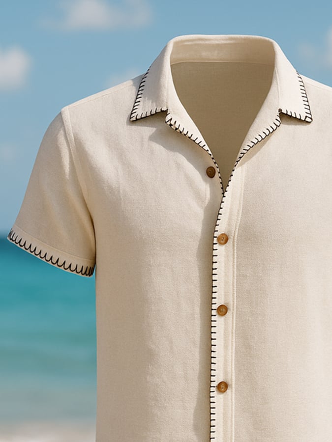 Stylish casual short sleeve shirt for men