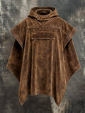 Men's Vintage Suede Warm Cape/Cloak