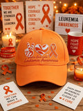 Unisex Leukemia Awareness Print Baseball Cap
