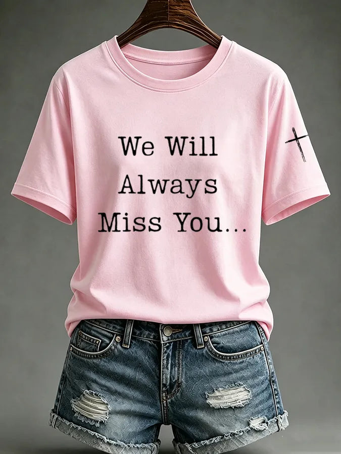 Women'S Commemorative Printed Casual T-Shirt