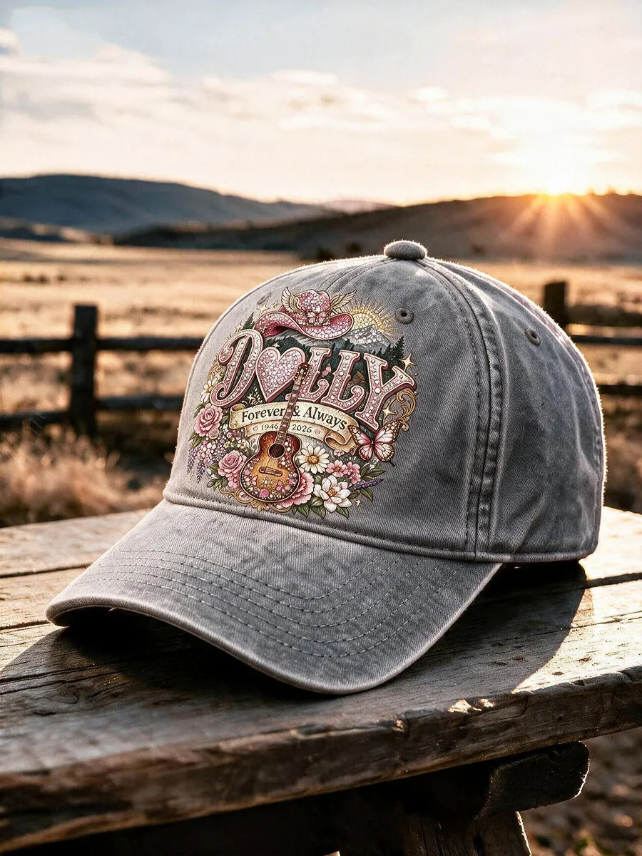 Unisex Retro Commemorative Dolly Printed Hat