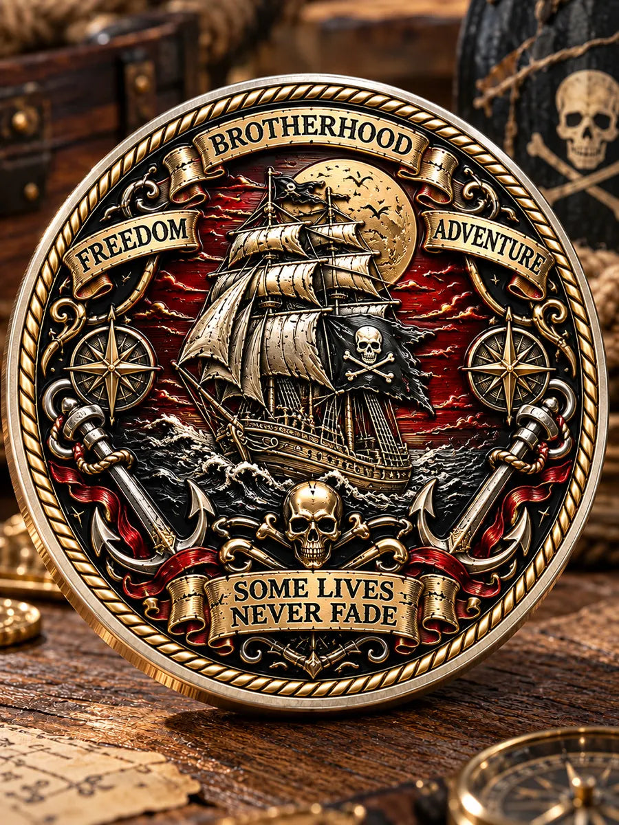 Dead Men Tell No Tales Pirate Commemorative Medallion