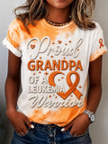 Women's Leukemia Awareness Print T-Shirt