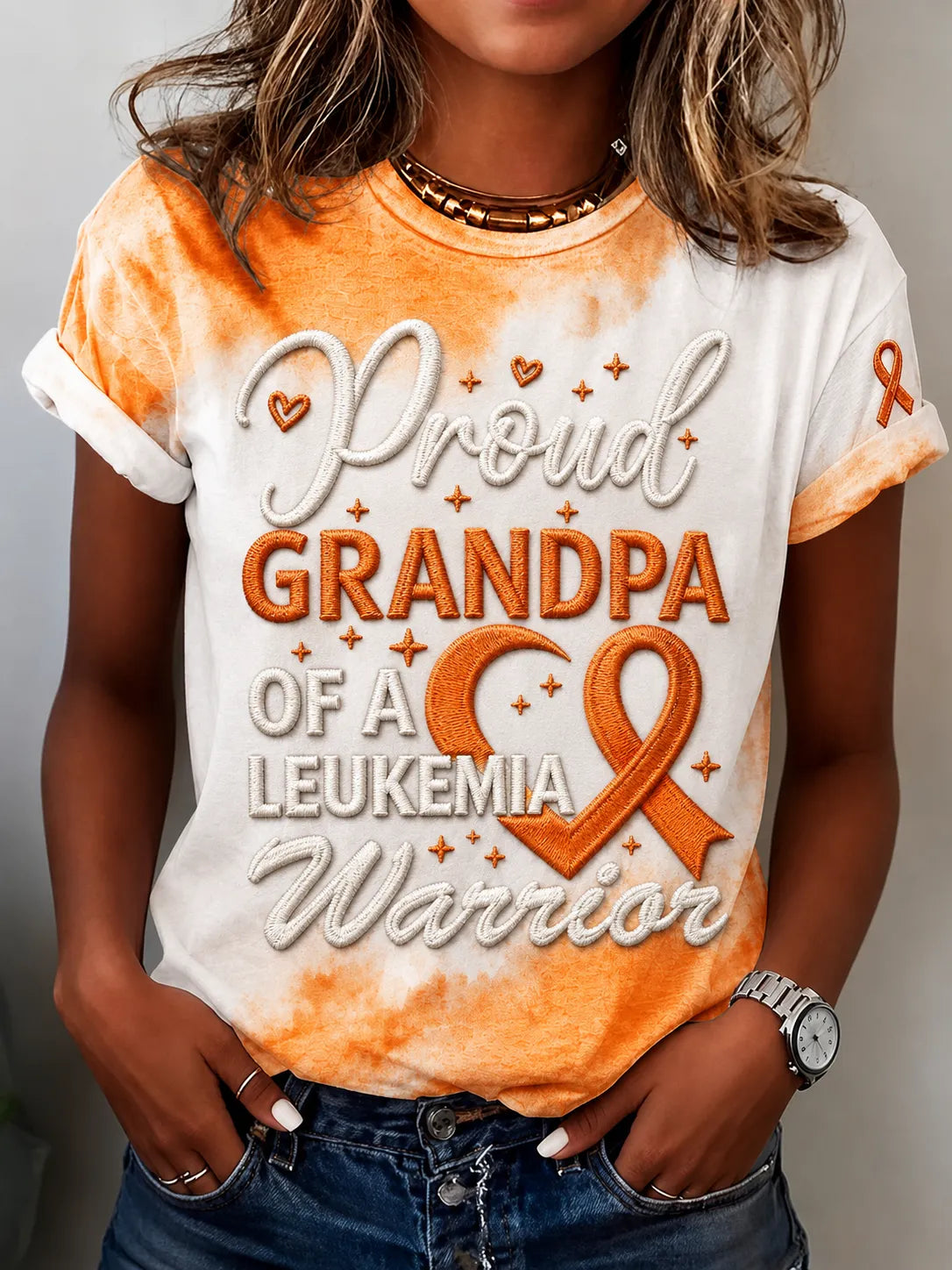 Women's Leukemia Awareness Print T-Shirt