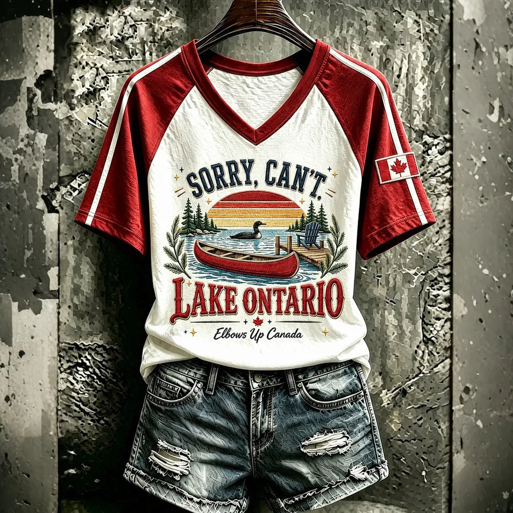 Women’s Lake Ontario Printed Casual T-shirt