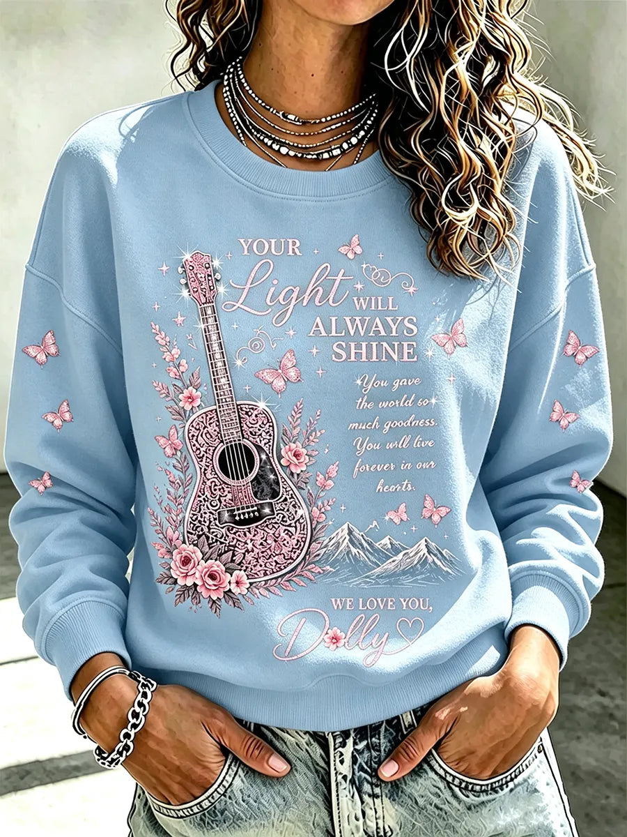 Women'S Country Music Commemorative Pattern Hoodie